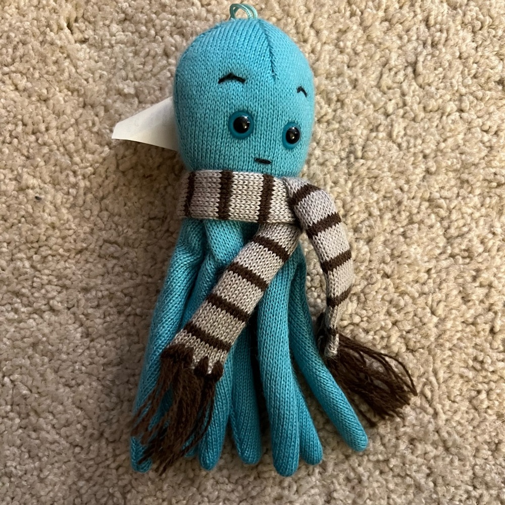 J.Crew Blue Octopus Ornament